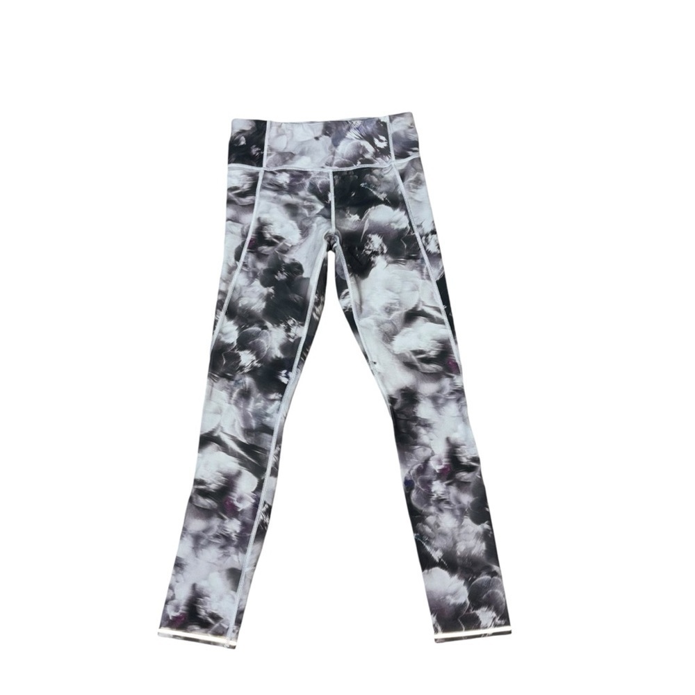 Athleta Women's Size XS Run Free Leggings Winter Garden Tie-Dye w. Reflectors